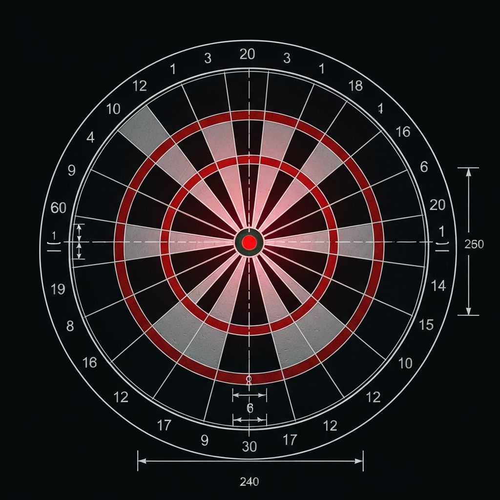 Darts tábla méretek és dobótávolság